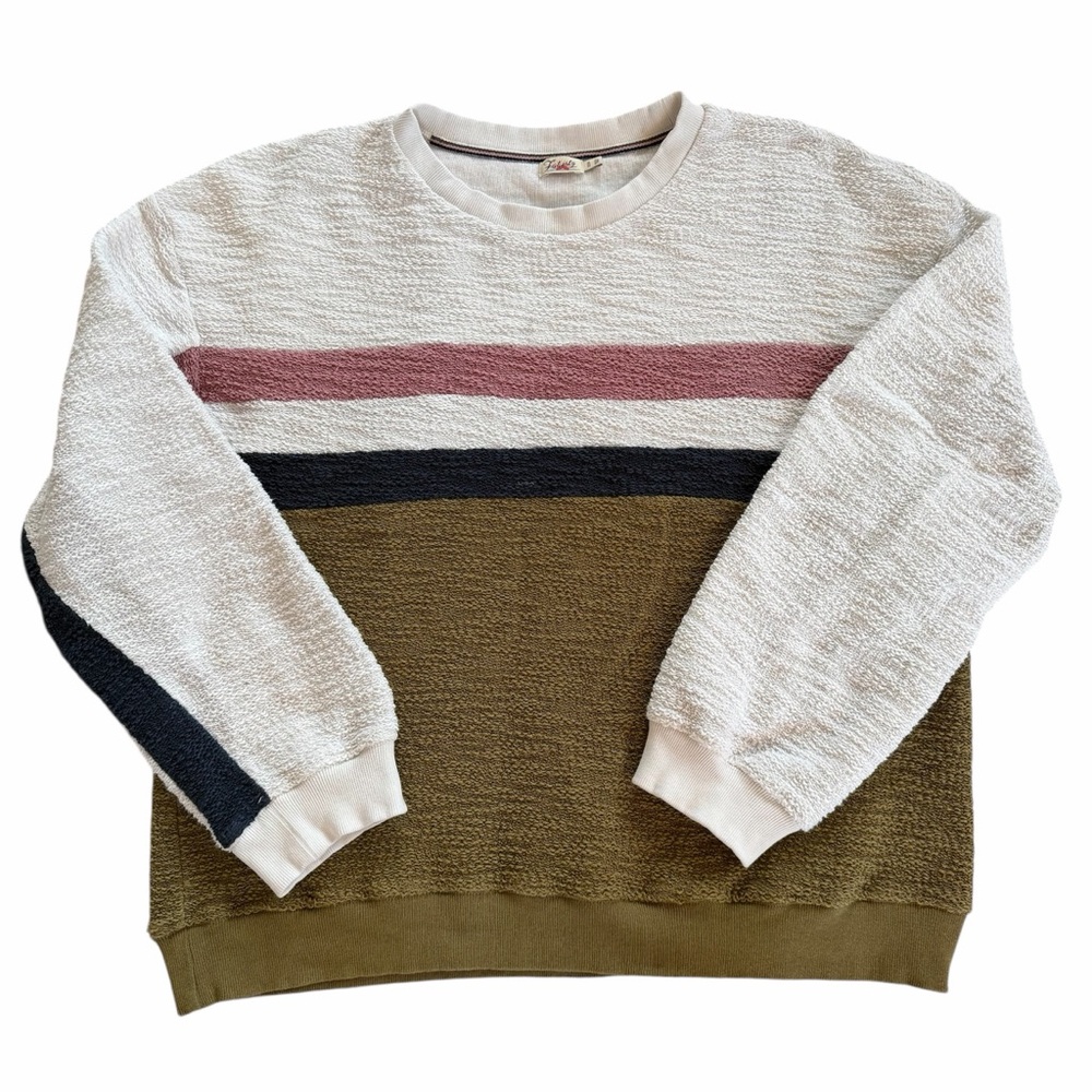 Faherty Colorblock Terry Crewneck